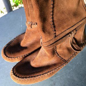 Suede Minnetonka Moccasin Boots